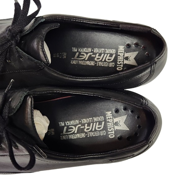 Mephisto Cool Air Jet Black Leather Walking Shoes Size 10 US / 7.5 EU - Picture 10 of 12